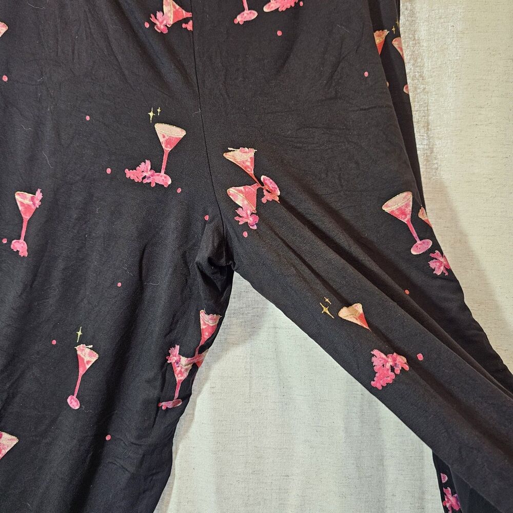 Soma LS Large Short Cool Nights PJ Pants Sipping Pretty Black Summer Cooling - Picture 7 of 9
